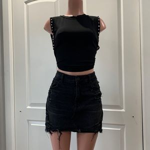 American Eagle Next Level Stretch Denim Skirt‎